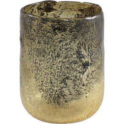 PTMD Alter Vaas - 19 x 19 x 26 cm - Glas - Geel