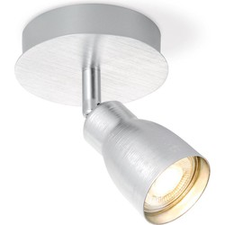 Home sweet home LED opbouwspot Alba Ø 11,5 cm - aluminium