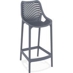 BROZER halfhoge snackkruk 44x51x95 cm Grijs