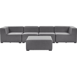 Beliani AREZZO - Loungeset-Grijs-Polyester