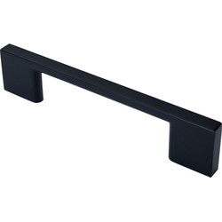 XIVADA Handgreep zwart - 128 mm - Aluminium - Meubelgreep - Set van 2