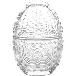 Clayre & Eef Glazen potje Ei Transparant Glas