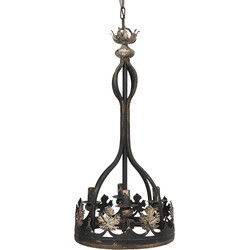 Clayre & Eef Hanglamp Bruin IJzer