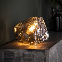 Hoyz - Tafellamp Rock Chromed - Industrieel - Lamp in Rots