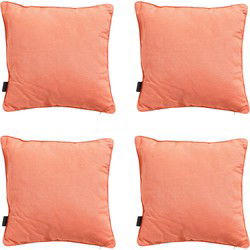Madison -  Sierkussen Panama flame orange - Ca. 60x60 cm - Set van 4