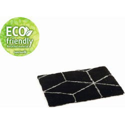 Hondenmat poly 62x44x3cm zwrt grs
