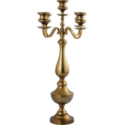 PTMD Manuelle Gold casted alu candle holder M