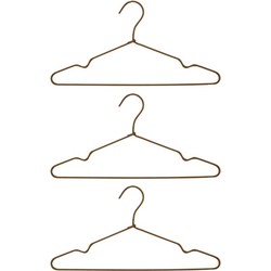 House Doctor kledinghanger bruin set van 3 (40,2 centimeter x 20,8 centimeter)