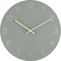 Wall Clock Charm Engraved Numbers Small