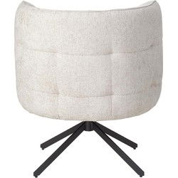 PTMD Eetkamerstoel Odin - 67x73x80 cm - Textiel - Creme