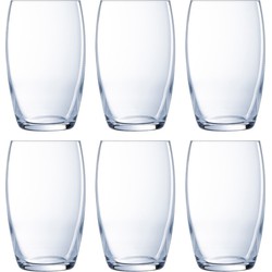 Luminarc Drinkglazen Versailles - 6x stuks - glas - 375 ml - Waterglazen/sapglazen - Drinkglazen