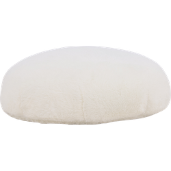 Knut ronde kinderpoef teddy wit – Ø 40 cm