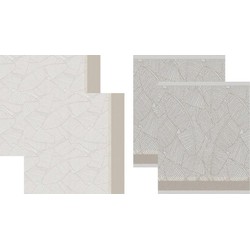 DDDDD Keukendoeken En Theedoeken Barrier Off-White (2+2 stuks)