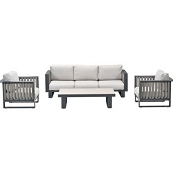 Garden Impressions Gabon loungeset 4-delig - taupe