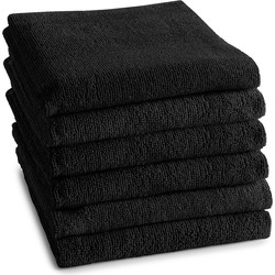 DDDDD Keukendoek Logo Uni Black (6 stuks)