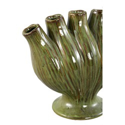 PTMD Vaas Gylian - 33x17x30 cm - Keramiek - Groen