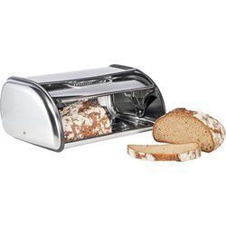 Broodtrommel - 35 x 23 x 14 cm - RVS - brood bewaarbox - bewaardoos - Broodtrommels