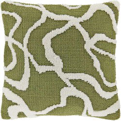 Unique Living - Sierkussen Nanou Moss Green -45x45cm