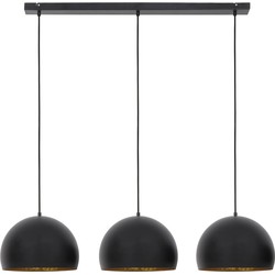 Hanglamp Jaicey - Zwart/Goud - 120x33x25cm - 3L