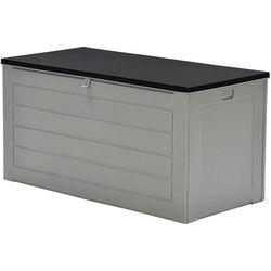 Primo kussenbox - kunststof - 680L - 146x71 cm - donkergrijs - zwart