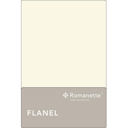 Flanellen Lakens Romanette Ecru-150 x 250 cm