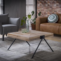 Salontafel Teakhout - 80x80x43cm -  Giga Meubel