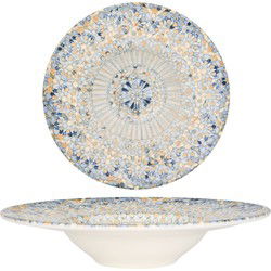 Bonna Pastabord - Luca Mosaic - Porselein - 28 cm (400cc) - set van 2