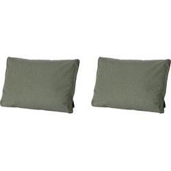 Madison -  Lounge Profi-Line Manchester green - Ca. 43x73 cm - Set van 2