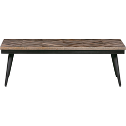 BePureHome Rhombic Salontafel - Hout/Metaal - Naturel - 40x120x60