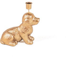 Housevitamin Dog Candle holder - Gold - 18x10x19.5cm