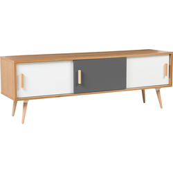 INDIANA  - TV-meubel - Lichtbruin/Wit - MDF
