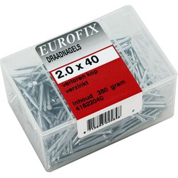 Eurofix draadnagel staal geblauwd BB 2.5x40 350GR