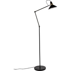 Housecraft Living Jona Vloerlamp/ Staande Leeslamp Zwart