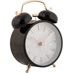Wekker Pearl Glow - Zwart - Ø8cm