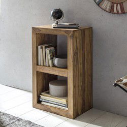 Pippa Design bijzettafel met 2 verdiepingen boekenkast - hout