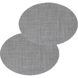 Set van 8x stuks placemats Maoli taupe kunststof 48 x 35 cm - Placemats