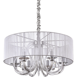 Ideal Lux - Swan - Hanglamp - Metaal - E14 - Zilver