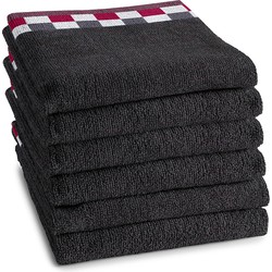 DDDDD Keukendoek Carré Anthracite (6 stuks)