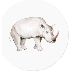 Muurcirkel Afrikaanse Dieren Neushoorn