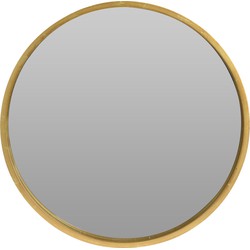 Ronde wandspiegel goud hout 30 cm - Spiegels