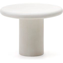 Kave Home - Ronde tafel Addaia van wit cement Ø90 cm