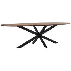 DTP Home Dining table Shape oval,78x280x120 cm, recycled teakwood