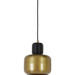 Light&living Hanglamp Ø25x36 cm CHANIA mat zwart-antiek brons