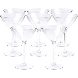 Depa Cocktail glas - 8x - transparant - onbreekbaar kunststof - 300 ml - Cocktailglazen