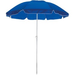 Strand/tuin parasol - blauw - dia 145 cm - Verstelbaar - Parasols