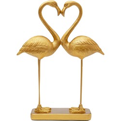 Kare Decofiguur Flamingo Love Gold 39cm