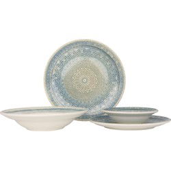 Bonna Serviesset (Large) - Rivus Ethnic - 24 delig - 6 Personen - Porselein