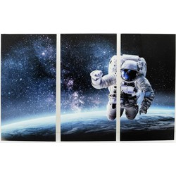 Kare Wandfoto Man in Space 240x160cm (Set van 3)