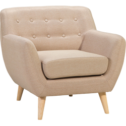 Beliani MOTALA - Fauteuil-Beige-Polyester