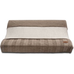 Baby's Only Gebreide baby aankleedkussenhoes - Waskussenhoes Robust - Taupe - 45x70 cm